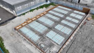 基礎工事(ドローン撮影)